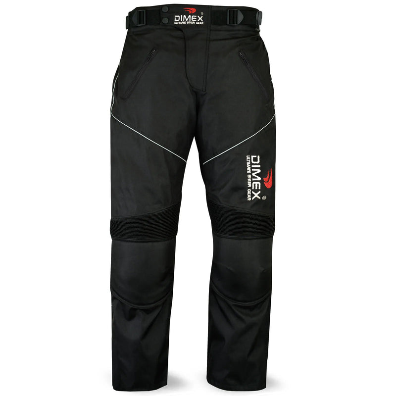 Motorbike Motorcycle Waterproof Cordura Textile Trousers Pants Armours BLACK