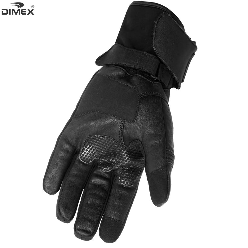 Motorcycle Motorbike Gloves Leather Knuckle Thermal Protection Touch Screen