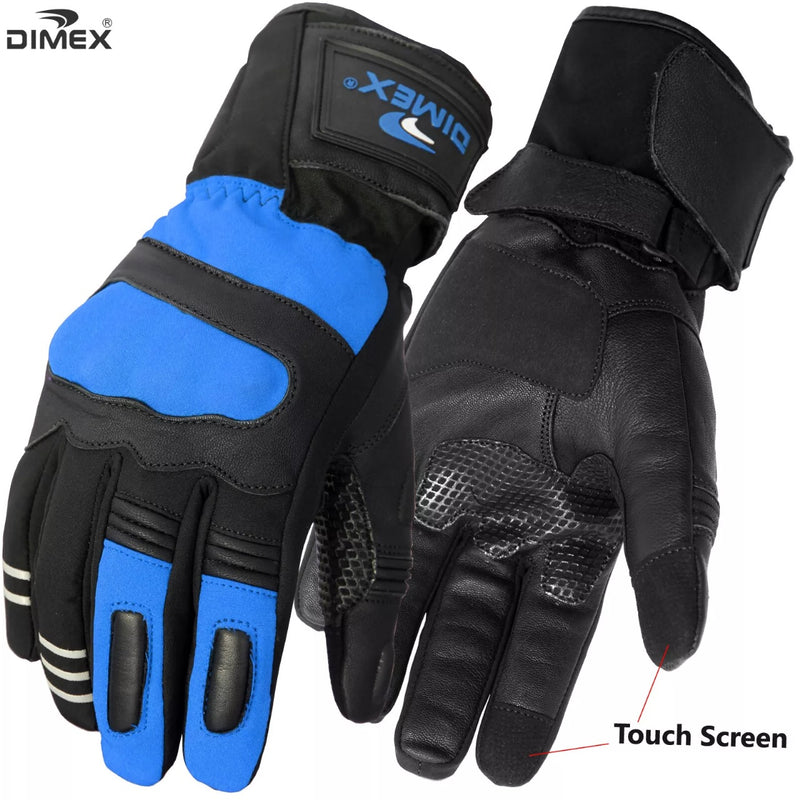 Motorcycle Motorbike Gloves Leather Knuckle Thermal Protection Touch Screen