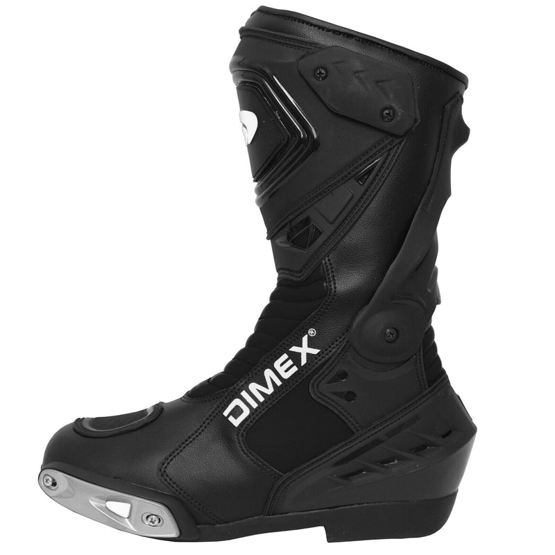 Mens Motorcycle Long Boots Waterproof Leather Motorbike CE Armoured UK Size