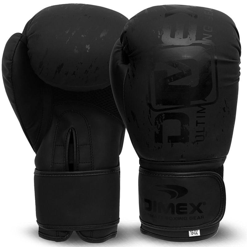 Adult Boxing Gloves and Focus Pads Set Hook & Jabs Punch Bag Gym Training Black