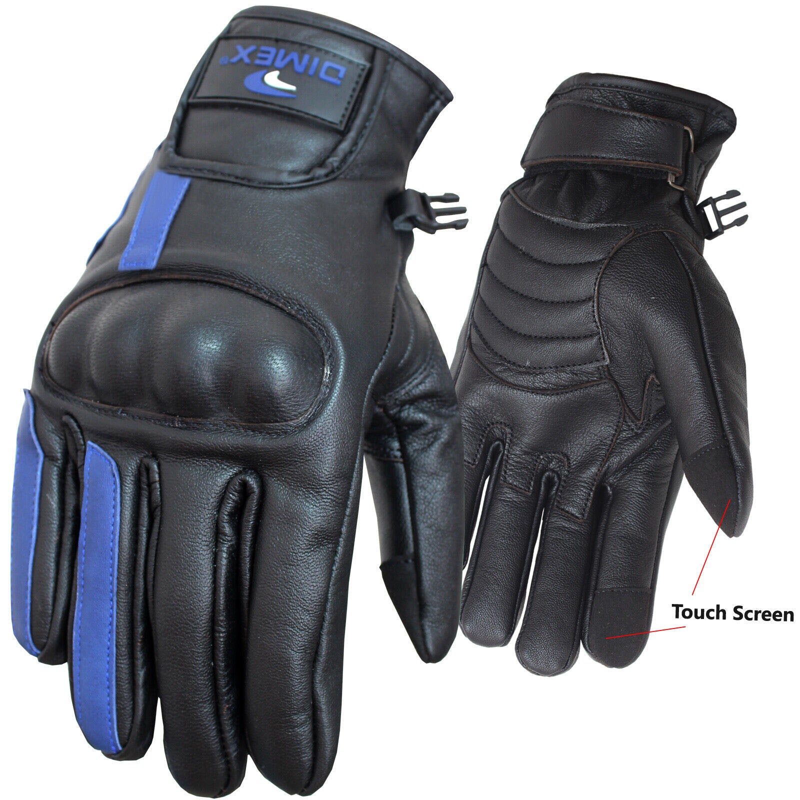 Leather Motorbike Motorcycle Glove Touch Creen Hard Knuckle Ummer