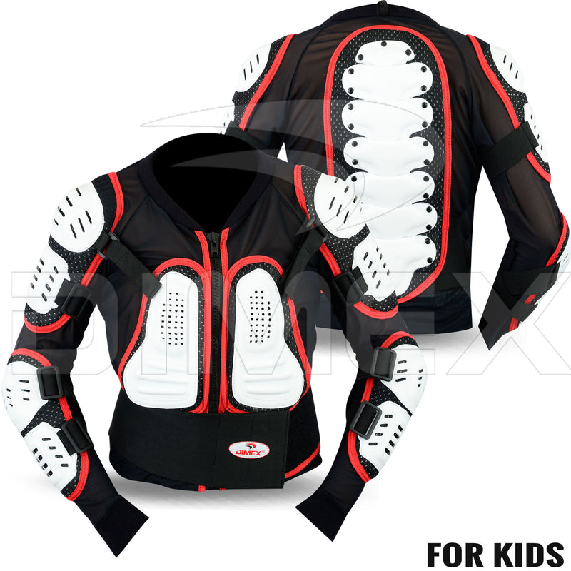 Kids Child Motorcycle Protector Guard Jacket Motorbike Spine Body Armour Junior