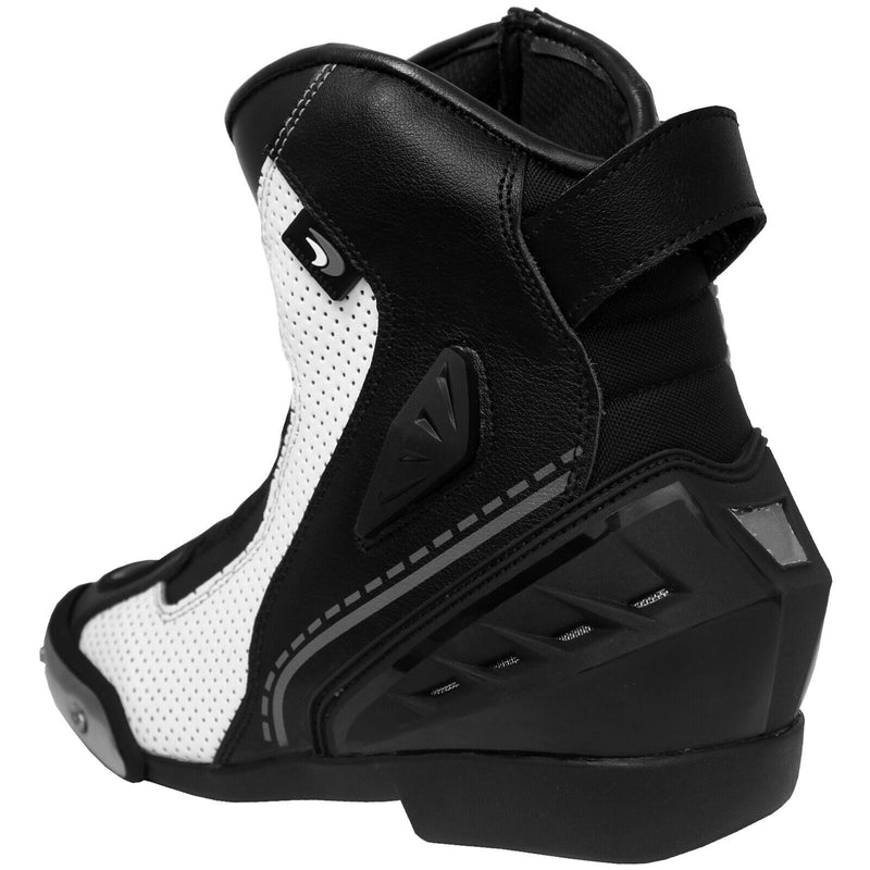 Leather Motorcycle Boots Motorbike Sports Adventure Short Ankle Shoes Racing CE