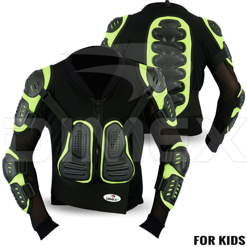 Kids Child Motorcycle Protector Guard Jacket Motorbike Spine Body Armour Junior