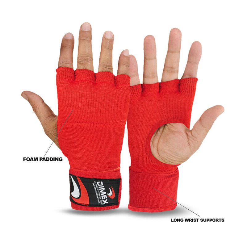 Dimex Boxing Padded Inner Gloves Hand MMA Fist Protector Training Mitts Bandages