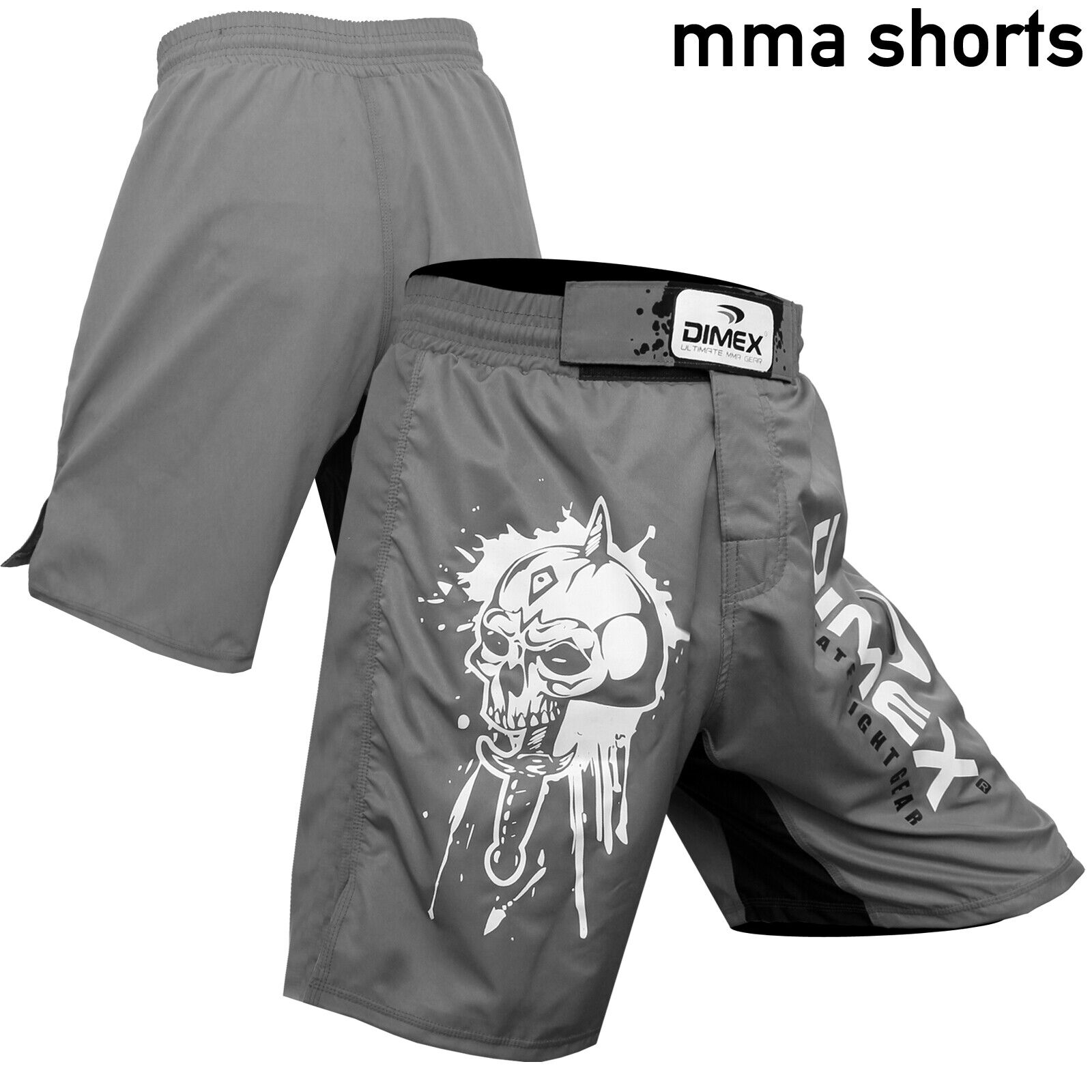 Fisticuffs MMA Shorts In Tarnfarbe Grau – Kurz, Leicht & Ideal Für Cage Fighting, Boxen, Training