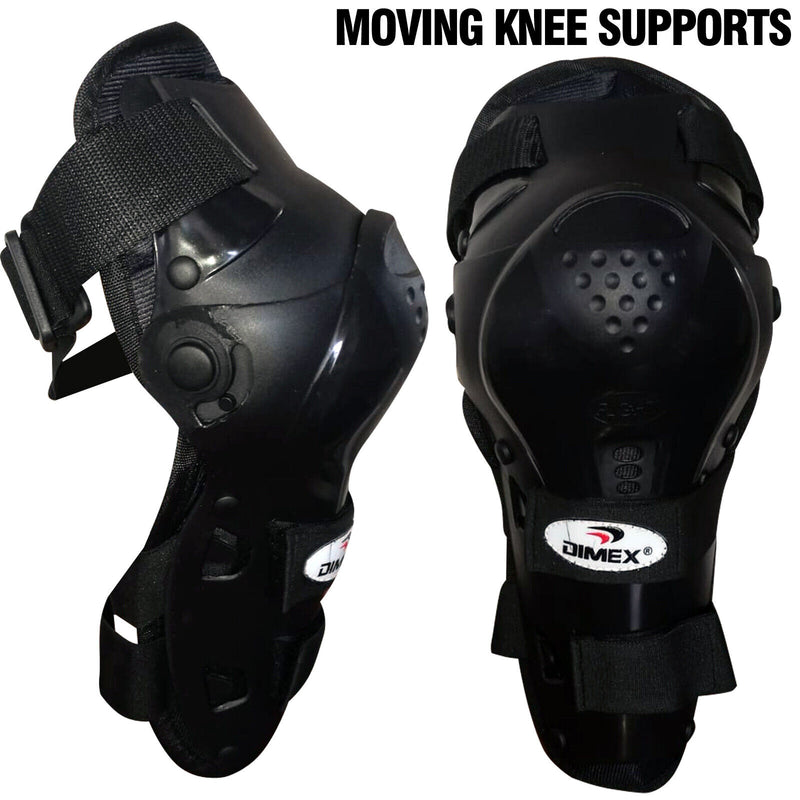 Racing Motorcycle MTB Knee Guard Shin Moving Pads Skating Protector Gear Dimex