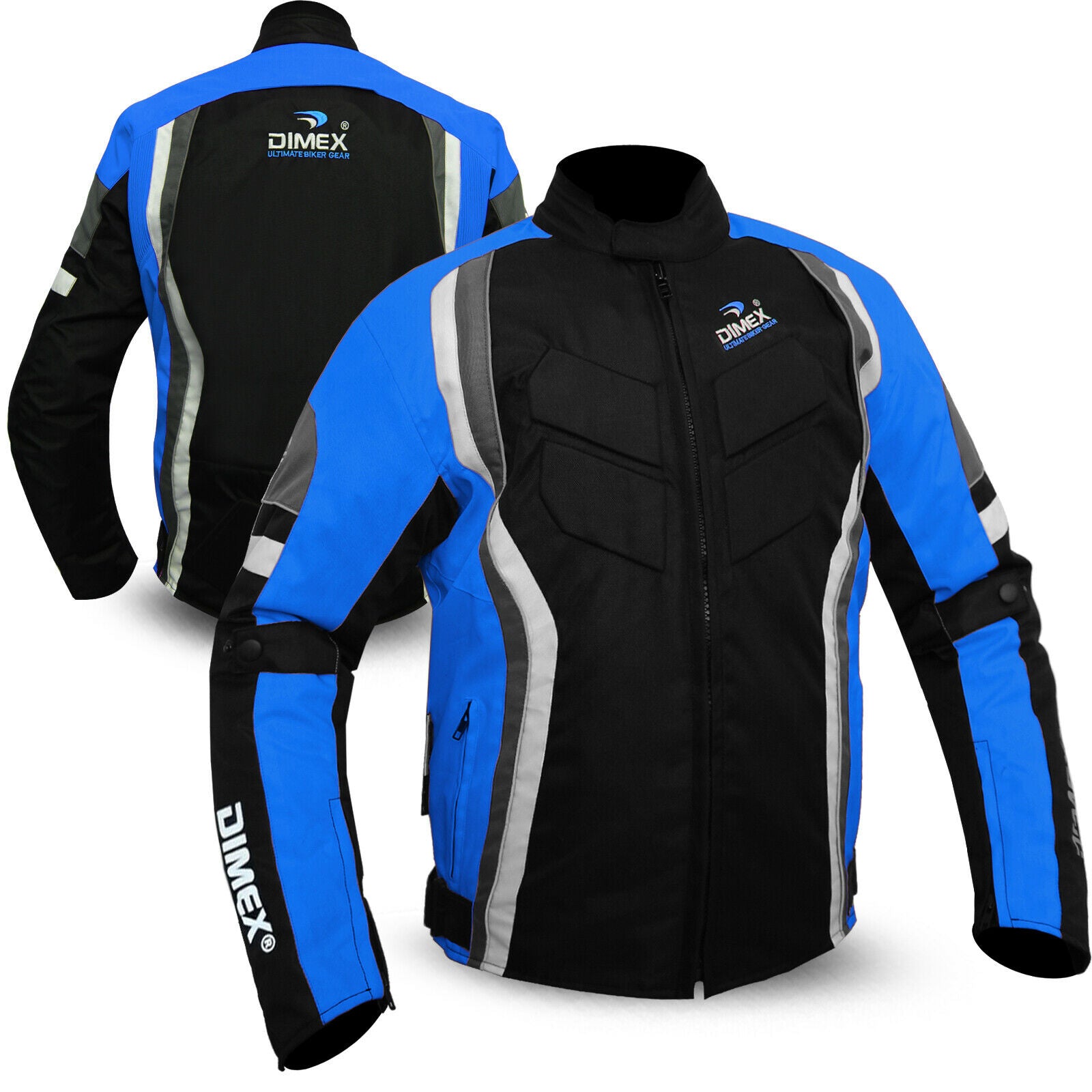 Mens Motorcycle Waterproof Cordura Textile Jacket Motorbike CE Armours