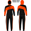 Heavy Duty Sauna Suit Exercise Gym Sweat Suit Fitness Weight Loss with Hoodie