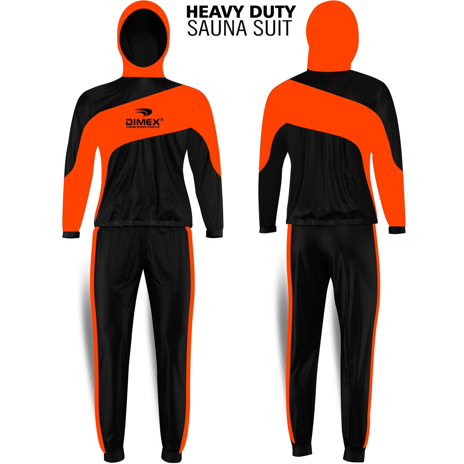 Heavy Duty Sauna Suit Exercise Gym Sweat Suit Fitness
