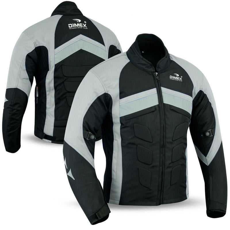 NEW Mens Motorcycle Waterproof Cordura Textile Jacket Motorbike CE Armours
